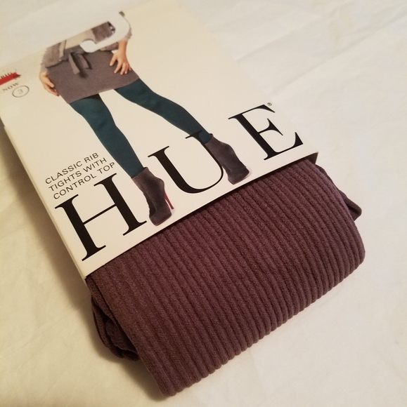 HUE Stockings Snake Skin Ribbed 5 pairs sz. 3 M/L - Picture 14 of 16